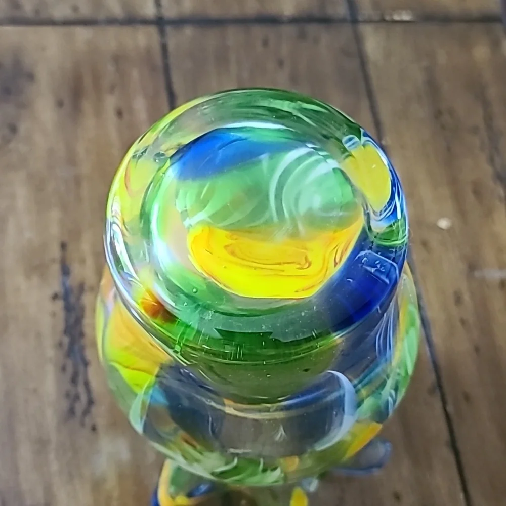 Colorful glass vase - Picture 5 of 7